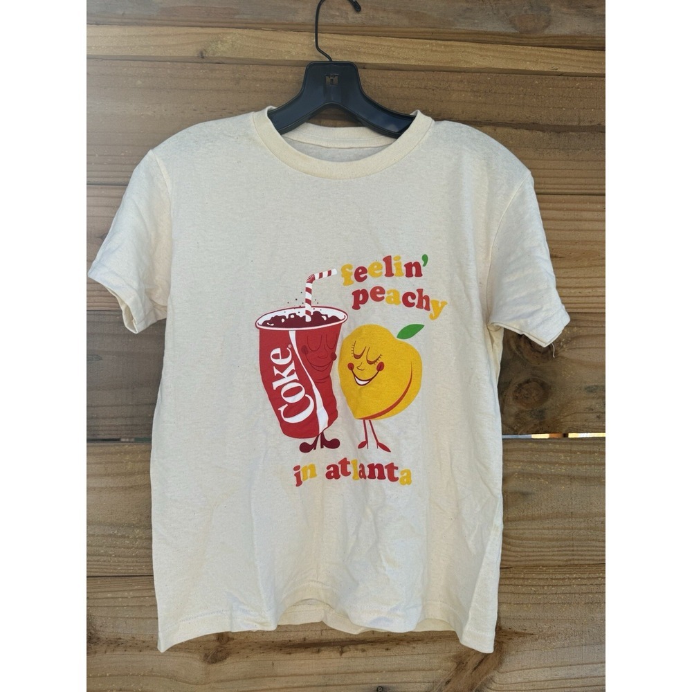 Coca-Cola Tshirt Atlanta Size Youth Small Feelin' Peachy In Atlanta Coke Merch